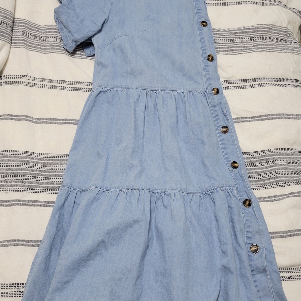 Little Bipsy Sky Blue Button-Up Shirt